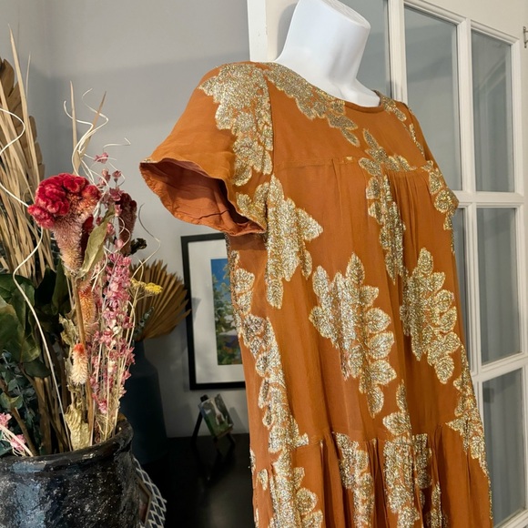 Anthropologie Jacosta Tiered Maxi Dress Small NWT Slight Flaw - Picture 9 of 12